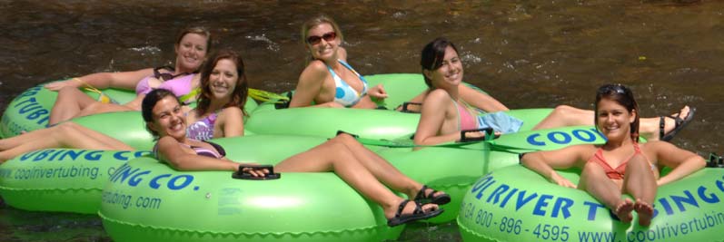 CPI Amusement river tube, angled view