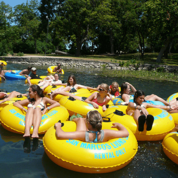 CPI Amusement water tube, angled view